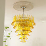 Murano Glass Petals Chandelier - Image 6