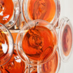 Murano Orange Disk Glass Chandelier - Image 8