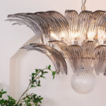 Murano Palmette Transparent Chandelier - Image 8
