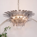 Murano Palmette Transparent Chandelier - Image 5