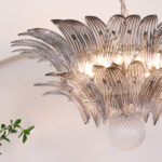 Murano Palmette Transparent Chandelier - Image 11