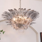 Murano Palmette Transparent Chandelier - Image 10