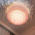 Murano Pink Glass Ceiling Light - Image 10