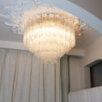 Murano Pink Glass Ceiling Light - Image 3