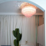 Murano Pink Glass Ceiling Light - Image 16