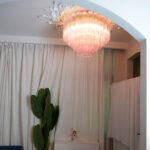 Murano Pink Glass Ceiling Light - Image 5