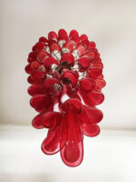 Murano Red Petals Spiral Chandelier - Image 17