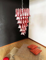 Murano Red Petals Spiral Chandelier - Image 19