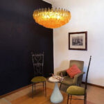 Murano Rhombus Amber Glass Chandelier - Image 10