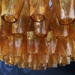 Murano Rhombus Amber Glass Chandelier - Image 20