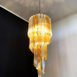 Murano Spiral Prism Glass Chandelier - Image 4