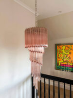 Murano Spiral Prism Glass Chandelier - Image 6