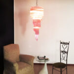 Murano Spiral Prism Glass Chandelier - Image 5
