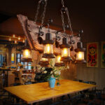 Nautical Industrial Style Wooden Chandelier - Image 18
