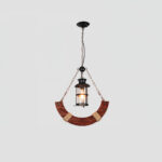 Nautical Industrial Style Wooden Chandelier - Image 20