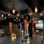 Nautical Industrial Style Wooden Chandelier - Image 4