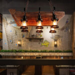 Nautical Industrial Style Wooden Chandelier - Image 8