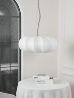 Oblate Silk Pendant Lamp - Image 12