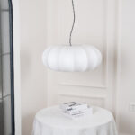 Oblate Silk Pendant Lamp - Image 8