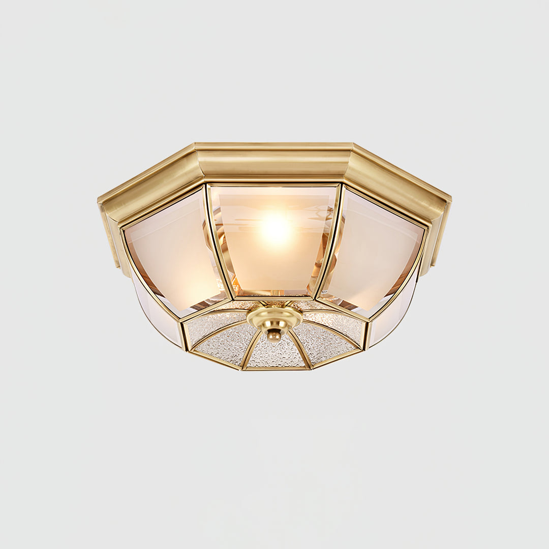Bowl Shaped Brass Ceiling Lamp - Image 17
