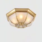 Bowl Shaped Brass Ceiling Lamp - Image 18