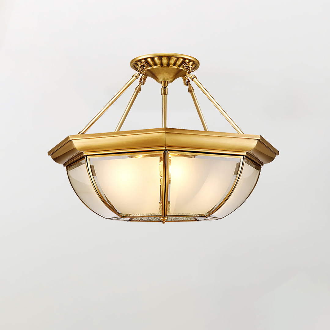 Bowl Shaped Brass Ceiling Lamp - Image 20