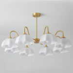 Octagonal Glass Bowl Chandelier - Image 19