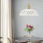 Openwork Ceramic Pendant Lamp - Image 5
