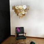 Orange Murano Disc Chandelier - Image 15