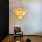 Orange Murano Disc Chandelier - Image 17