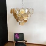 Orange Murano Disc Chandelier - Image 18