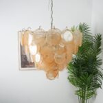 Orange Murano Disc Chandelier - Image 7