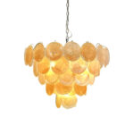 Orange Murano Disc Chandelier - Image 4