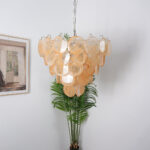 Orange Murano Disc Chandelier - Image 11