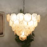 Orange Murano Disc Chandelier - Image 3