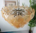 Orange Murano Disc Chandelier - Image 14