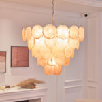 Orange Murano Disc Chandelier - Image 20