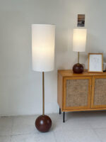 Orbis Wooden Sphere Floor Lamp - Image 16