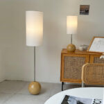 Orbis Wooden Sphere Floor Lamp - Image 2
