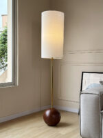 Orbis Wooden Sphere Floor Lamp - Image 3