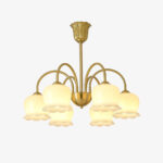 Orchids Brass Chandelier