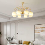 Orchids Brass Chandelier - Image 7