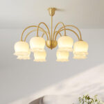 Orchids Brass Chandelier - Image 6