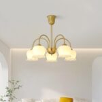 Orchids Brass Chandelier - Image 3