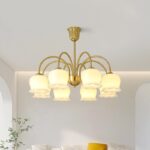 Orchids Brass Chandelier - Image 2