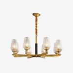 Orrefors Brass Chandelier - Image 9