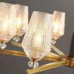 Orrefors Brass Chandelier - Image 16