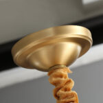 Orrefors Brass Chandelier - Image 19