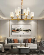 Orrefors Brass Chandelier - Image 10