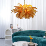 Ostrich Feather Chandelier - Image 2